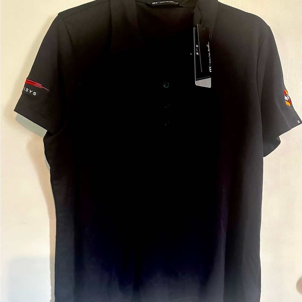 NWT Women’s Travis Matthews Golf Black Polo Shirt